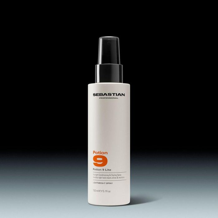Sebastian Professionals POTION 9 Lite Spray de Peinado - Fijación Ligera, Hidratación, Brillo, Protección UV, para Cabello Fino, 150 ml