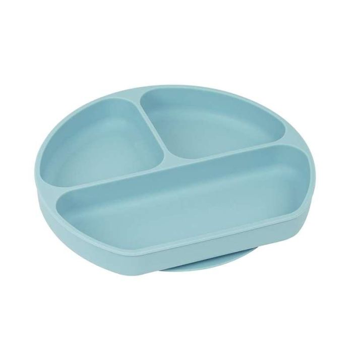 Safta Plato Silicona Con Ventosa "Bear" Blue 5