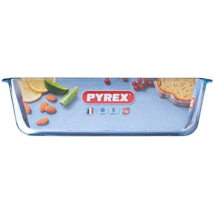 Pyrex Molde de Pastel de Vidrio Transparente 28 cm Resistente a Rayones y Horno hasta 300°C Apto Microondas y Lavavajillas 3