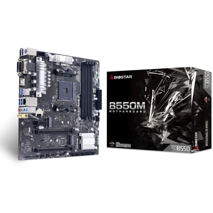 BIOSTAR B550MX/E Pro B550.AM4.mATX.DDR4 Placa Base 0 BIOSTAR B550MX/E Pro B550.AM4.mATX.DDR4 Placa Base 0