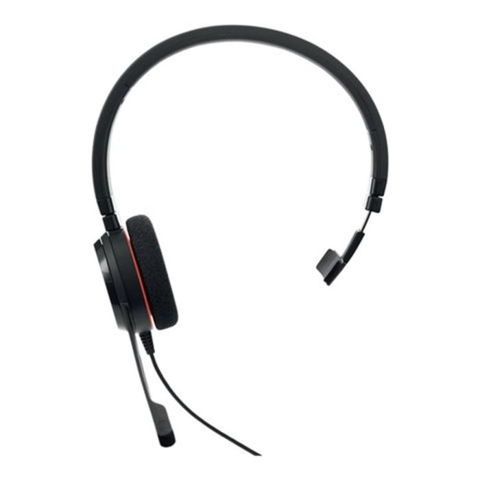 Jabra Evolve 20 Ms Auricular con Cable Negro para PC y Mac, Diadema Ajustable con Micrófono Boom y Control de Volumen 1