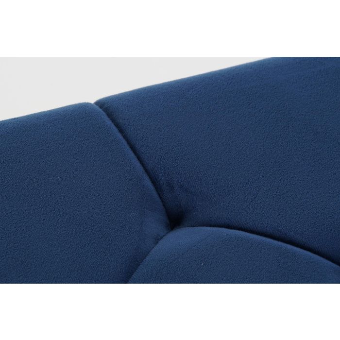 DKD Home Decor Descalzadora 44 x 46 x 97 cm Azul Terciopelo 2