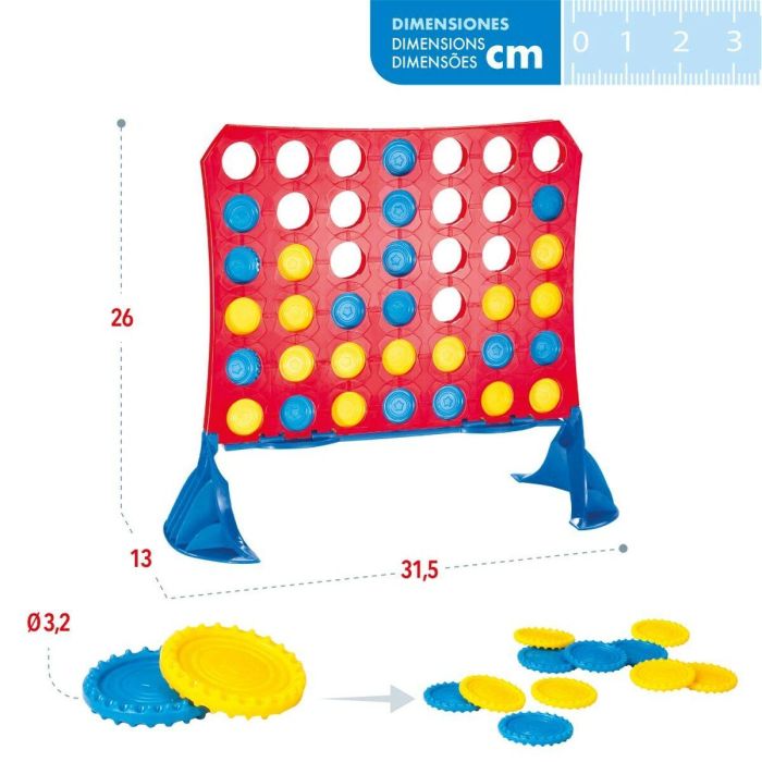 4 en Raya Colorbaby 31,5 x 26 x 13 cm (6 Unidades) (42 Piezas) 2 4 en Raya Colorbaby 31,5 x 26 x 13 cm (6 Unidades) (42 Piezas) 2