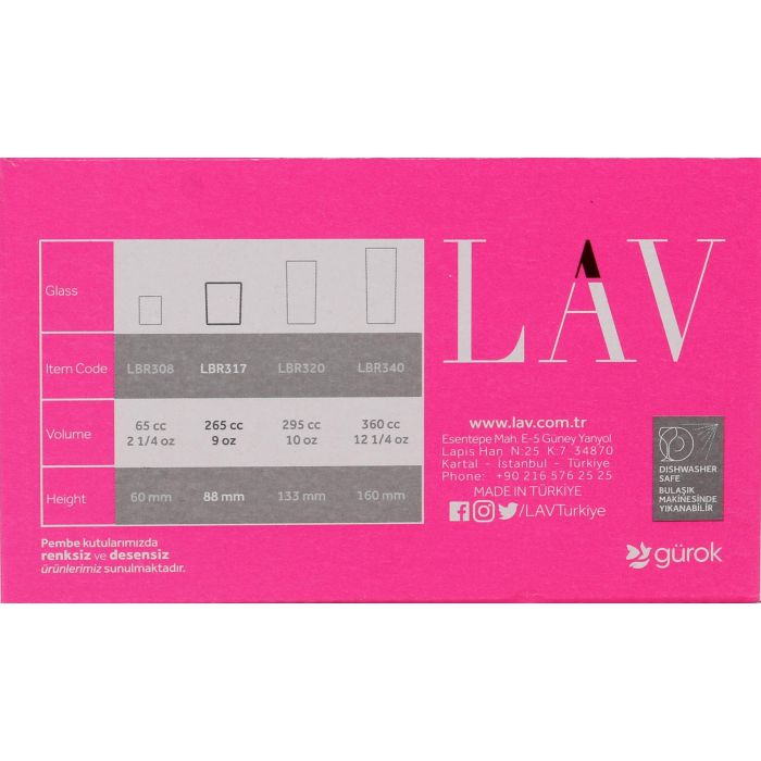 Set de 6 vasos Liberty 265 cc - Lav (8 Cajas) 2 Set de 6 vasos Liberty 265 cc - Lav (8 Cajas) 2