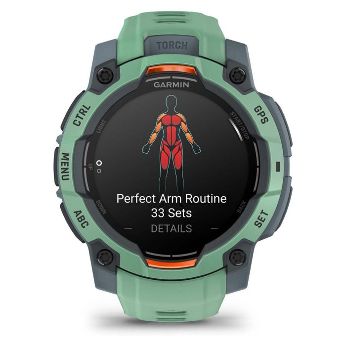 Garmin Instinct 3 AMOLED (45mm) twilight/neo tropic Reloj Inteligente GPS para Deporte con Pantalla AMOLED Táctil Unisex