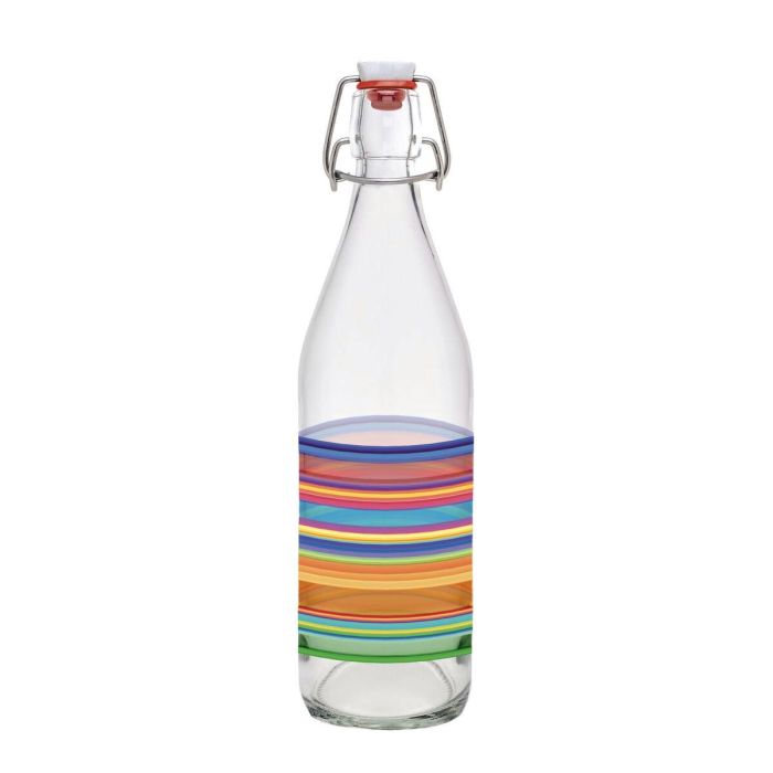 Botella de Cristal La Mediterránea Vidrio 1 L (12 Unidades) 12 Botella de Cristal La Mediterránea Vidrio 1 L (12 Unidades) 12