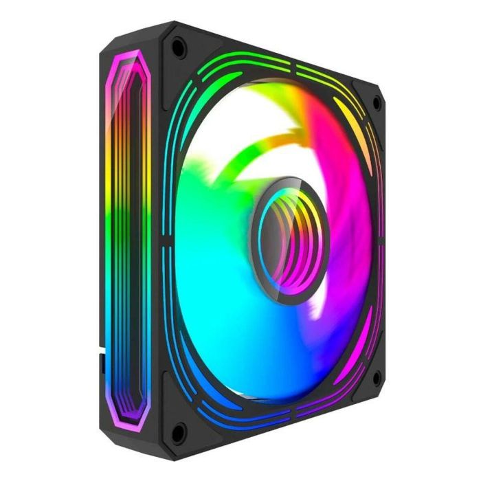 Coolbox Kit de 4 Ventiladores para Caja PC Infinity Pro ARGB 120mm, 1200 RPM, Rodamiento Hidráulico, Baja Sonoridad 4