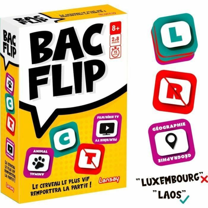 Lansay LAN3181860751299 BAC FLIP Juego de Mesa para Niños y Adultos a partir de 8 años 4 Lansay LAN3181860751299 BAC FLIP Juego de Mesa para Niños y Adultos a partir de 8 años 4