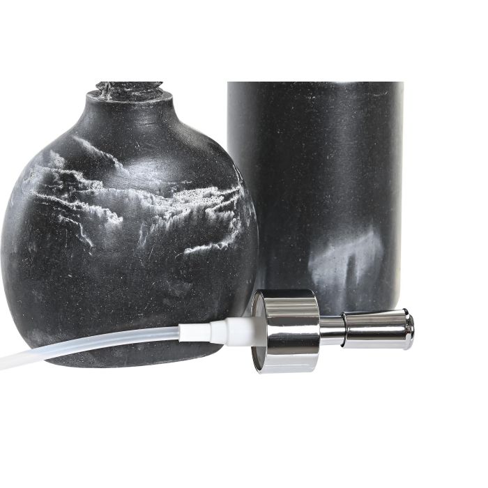 DKD Home Decor Set de 2 Accesorios Decorativos Baño Chic Negro, Fabricados en Resina y Plástico, Medidas: Alto 17cm, Ancho 11cm, Largo 6cm 1 DKD Home Decor Set de 2 Accesorios Decorativos Baño Chic Negro, Fabricados en Resina y Plástico, Medidas: Alto 17cm, Ancho 11cm, Largo 6cm 1