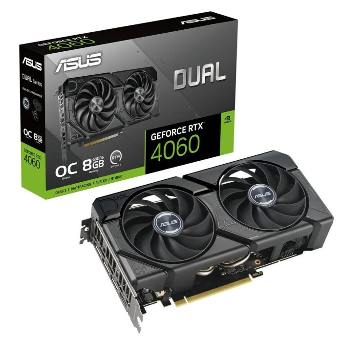 ASUS Dual GeForce RTX 4060 8GB GDDR6 128-bit PCIe 4.0 2x Ventiladores Axial-tech HDMI 2.1a DisplayPort 1.4a - 90YV0JC7-M0NA00 0 ASUS Dual GeForce RTX 4060 8GB GDDR6 128-bit PCIe 4.0 2x Ventiladores Axial-tech HDMI 2.1a DisplayPort 1.4a - 90YV0JC7-M0NA00 0