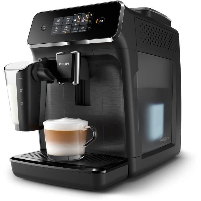 Machine Expresso Automatic Crusher - Philips - Serie 2200 - EP2230/10 - Mat Black - Pantalla táctil - 3 bebidas 2 Machine Expresso Automatic Crusher - Philips - Serie 2200 - EP2230/10 - Mat Black - Pantalla táctil - 3 bebidas 2