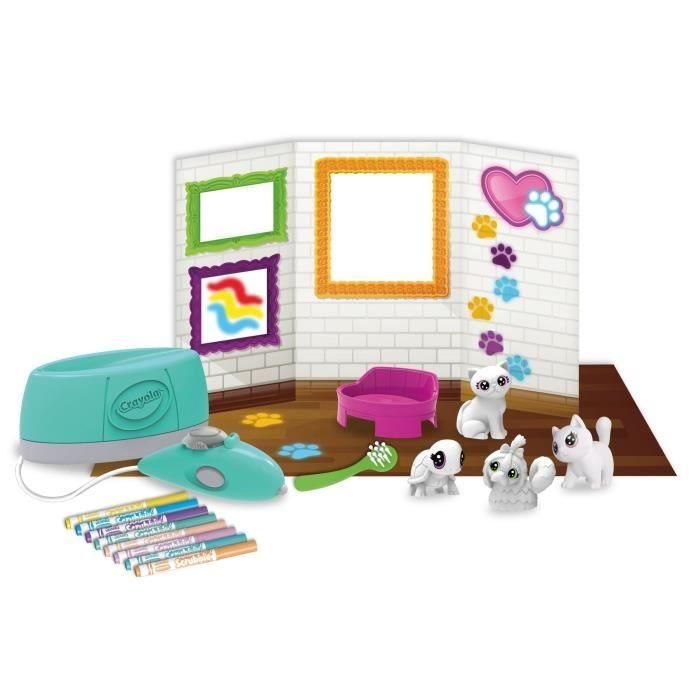 Crayola Washimals Pets Spray Boutique con 4 Mascotas para Colorear y Lavar. Juego Creativo Niños +3 Años. Requiere 4 Pilas C. 2