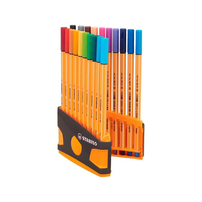 Stabilo Rotuladores Point 88 C-Surtidos Estuche Colorparade Antracita Naranja 20 Ud 3