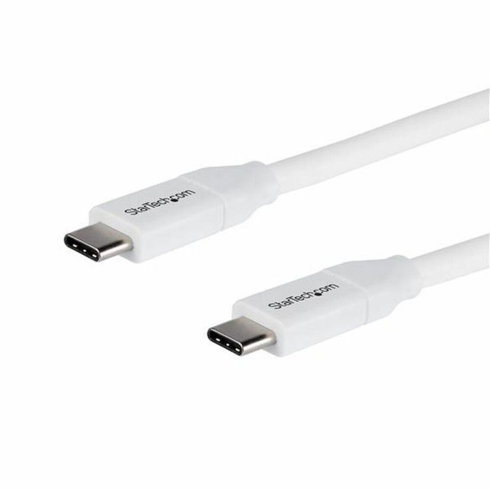 Cable USB C Startech USB2C5C2MW (2 m) Blanco Cable USB C Startech USB2C5C2MW (2 m) Blanco
