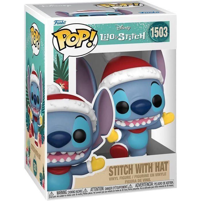 Figura - FUNKO - Stitch con gorro - 9 cm - Multicolor - Para niños a partir de 3 años Figura - FUNKO - Stitch con gorro - 9 cm - Multicolor - Para niños a partir de 3 años