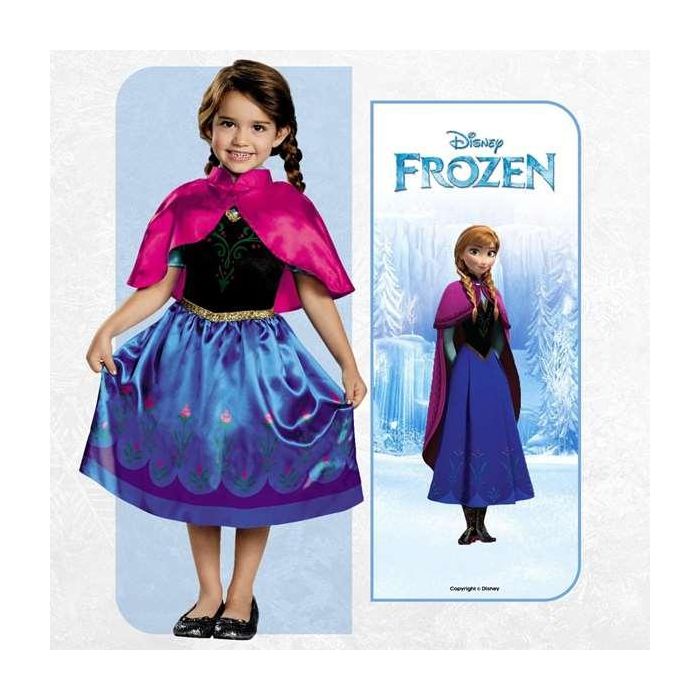 Disfraz disney frozen anna de viaje classic t. 3-4 años 4 Disfraz disney frozen anna de viaje classic t. 3-4 años 4