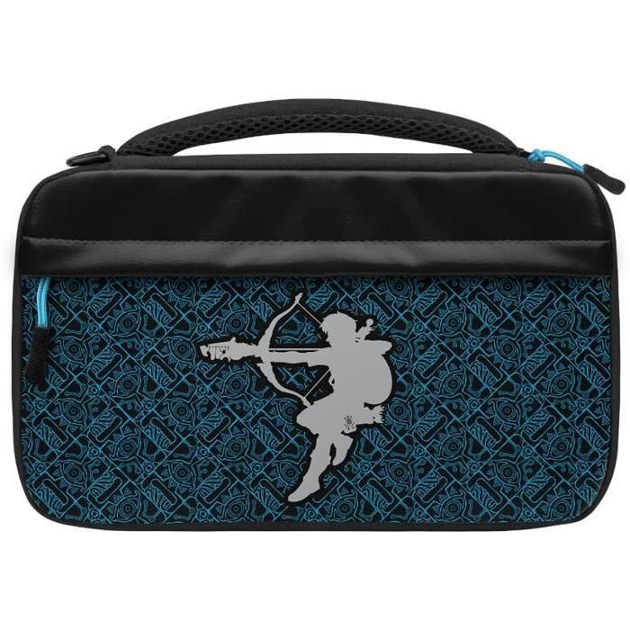 PDP PDP1724126419165 Estuche GLOW Sheikah Shoot para Nintendo Switch - Licencia Oficial Zelda con Bolsillos de almacenamiento