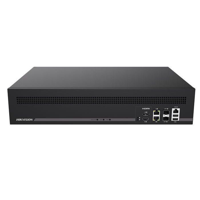 Hikvision Decodificador IP 128 canales 24MP, 16 salidas HDMI 4K, 8 salidas BNC. Audio, alarmas