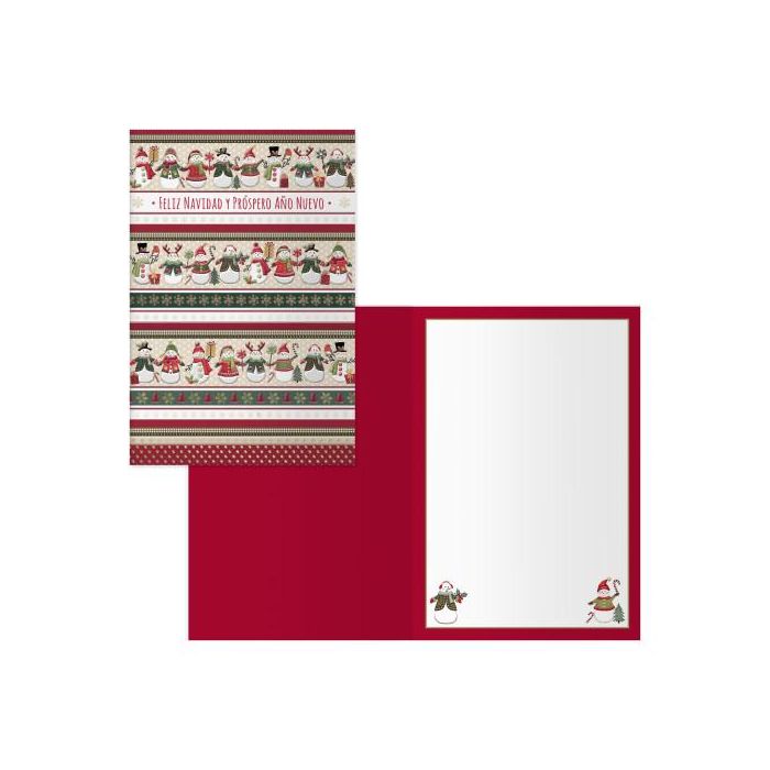 Dohe 70004 - Pack 6 Tarjetas de Felicitación Navidad Modelo Muñeco Dohe, 11.5x17 cm, Estampaciones y Sobres Incluidos 0 Dohe 70004 - Pack 6 Tarjetas de Felicitación Navidad Modelo Muñeco Dohe, 11.5x17 cm, Estampaciones y Sobres Incluidos 0