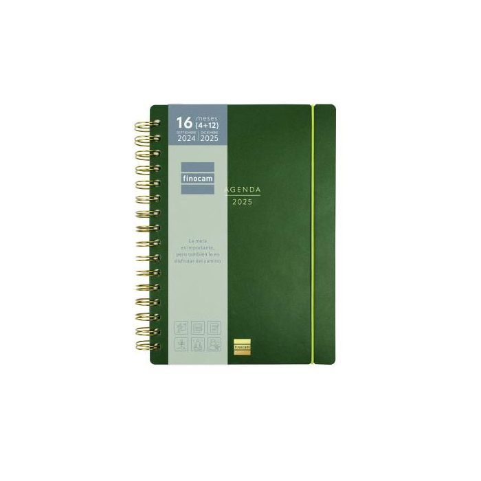 Agenda Finocam Haiku Verde A5 15,5 x 21,2 cm 2024-2025 5