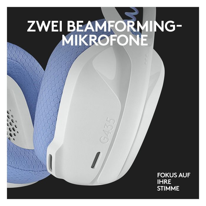Logitech G435 Auriculares Gaming Inalámbrico LIGHTSPEED Bluetooth Blanco para PC y Consolas 4 Logitech G435 Auriculares Gaming Inalámbrico LIGHTSPEED Bluetooth Blanco para PC y Consolas 4