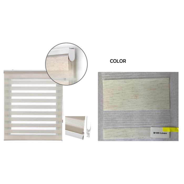 DKD Home Decor Estor Básico Beige Poliéster PVC 190 x 120 cm 2
