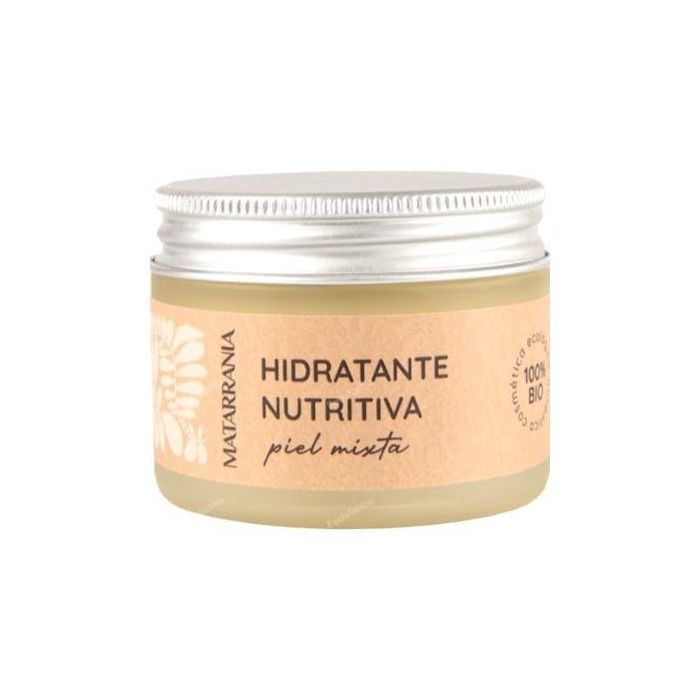 Matarrania Bálsamo Hidratante Nutritivo Facial Piel Mixta. Fórmula 100% Bio, Vegana, No Comedogénica. Ayuda a equilibrar el sebo. 30 ml