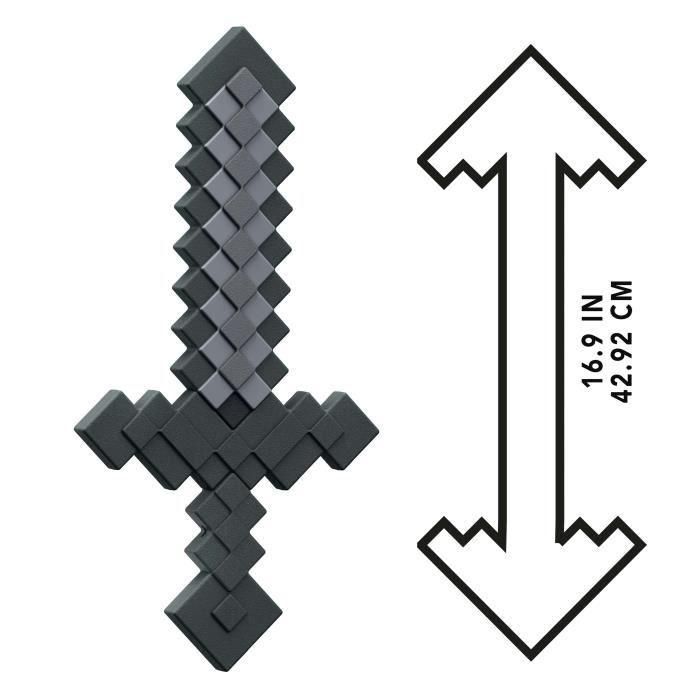 Espada de piedra minecraft 42,80x21,10x3 cm 2