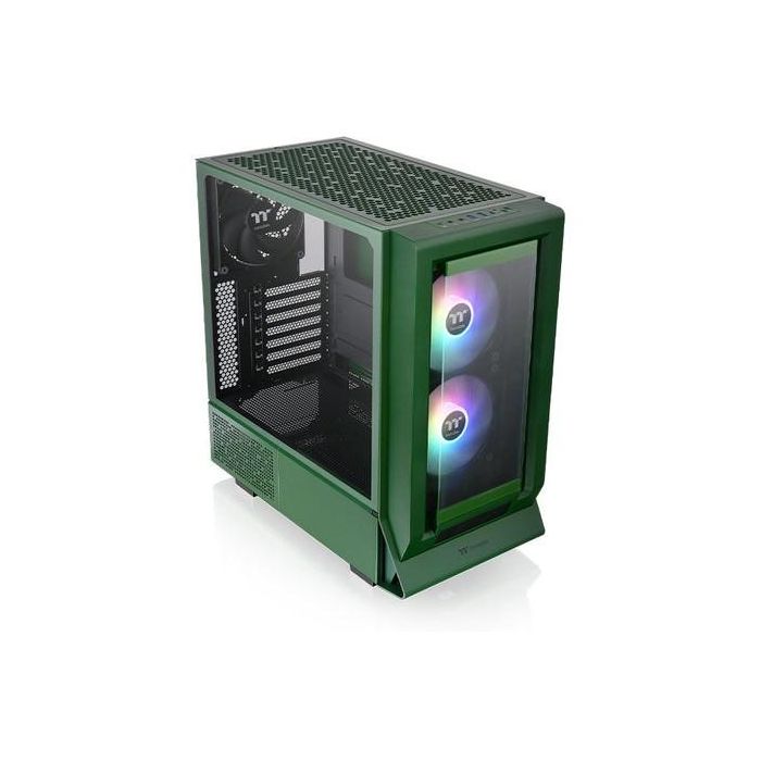 Thermaltake Ceres 350 MX Midi Tower PC ATX/EATX Verde con Ventana Lateral y Paneles de Vidrio Templado - Iluminación Multi 0 Thermaltake Ceres 350 MX Midi Tower PC ATX/EATX Verde con Ventana Lateral y Paneles de Vidrio Templado - Iluminación Multi 0