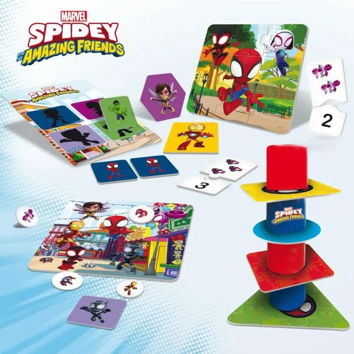 Lisciani Giochi LIS8008324099146 Colección de 10 Juegos Educativos para los más Pequeños Spidey Edu Games 2