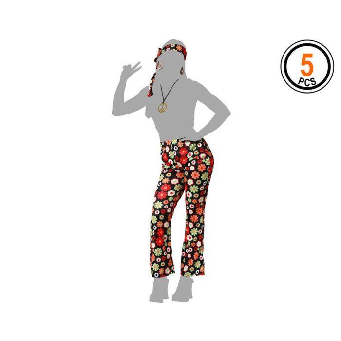 Disfraz para Adultos Hippie (4 Unidades) 4