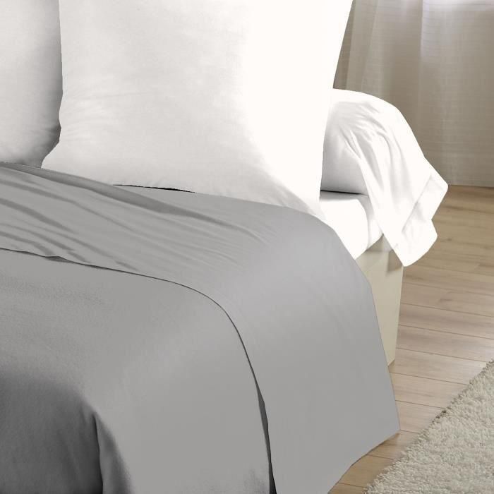 Sábana encimera - HOME LINGE PASSION - 240 x 300 cm - Gris claro 2 Sábana encimera - HOME LINGE PASSION - 240 x 300 cm - Gris claro 2
