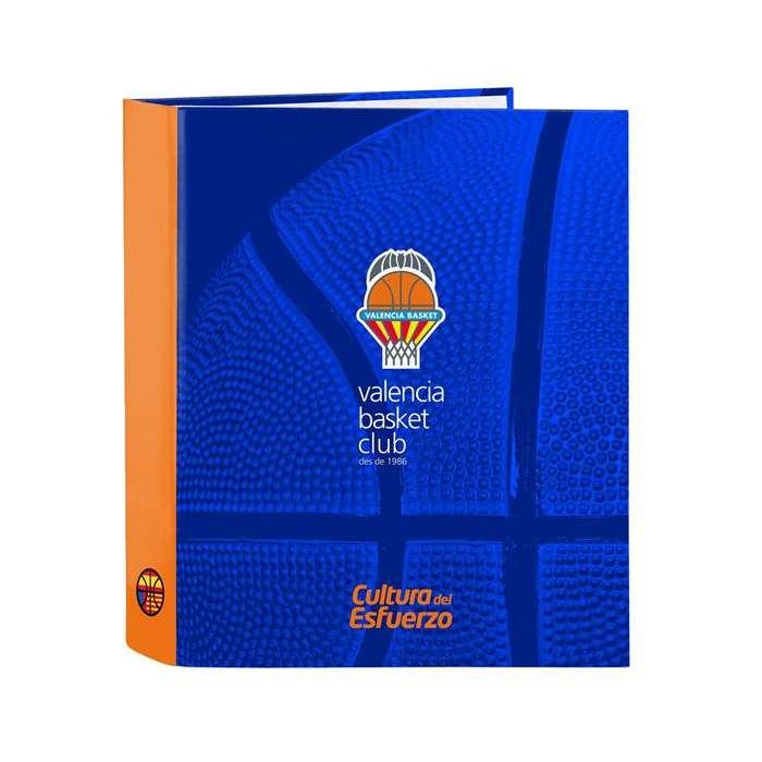 Carpeta Safta Carton Folio 4 Anillas Mixtas 40 mm Valencia Basket Club 270x60x330 mm