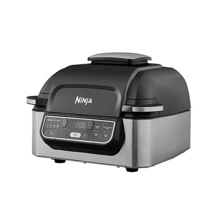 Ninja AG301EU Parrilla de Interior + Freidora de Aire 5 en 1 Ninja Foodi, 5.7L, 5 Funciones, Apto para Lavavajillas