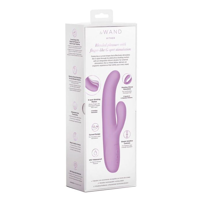 Vibrador Doble Estimulación Le Wand Morado Púrpura 4