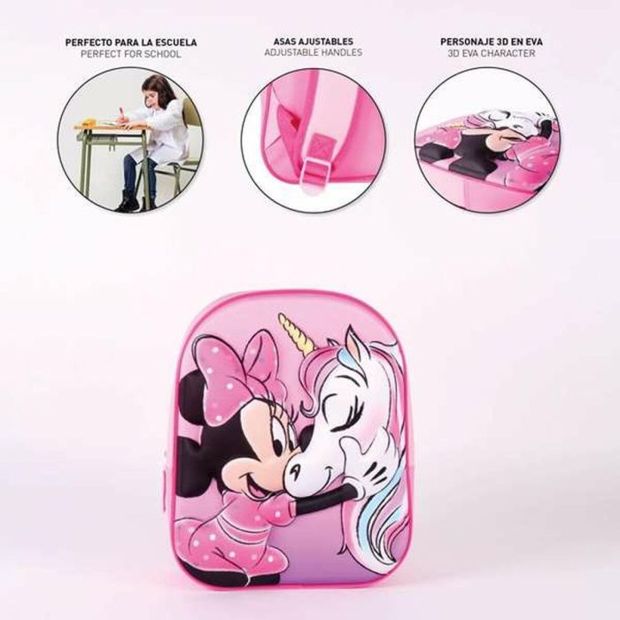 Mochila infantil 3D minnie 5