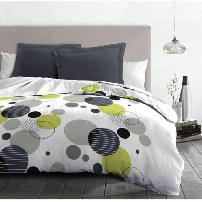 Home Linge Passion HOM3701393716895 Juego de cama microfibra Bulles de Reve, Funda 220x240 cm + 2 fundas 63x63 cm, Gris 2 Home Linge Passion HOM3701393716895 Juego de cama microfibra Bulles de Reve, Funda 220x240 cm + 2 fundas 63x63 cm, Gris 2