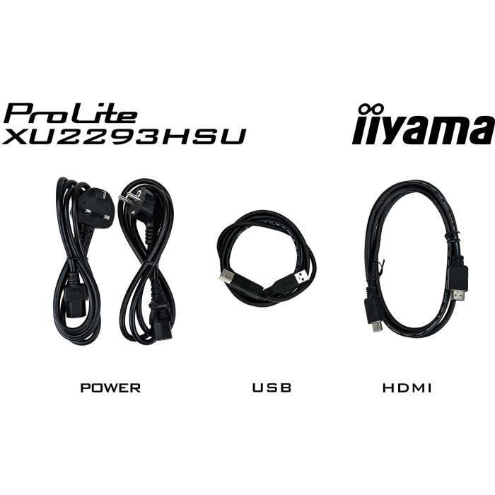 Iiyama ProLite XU2293HSU-B7 Monitor 21.5" Full HD IPS, 100Hz, 1ms, HDMI, DisplayPort, USB 2.0, Negro 4 Iiyama ProLite XU2293HSU-B7 Monitor 21.5" Full HD IPS, 100Hz, 1ms, HDMI, DisplayPort, USB 2.0, Negro 4