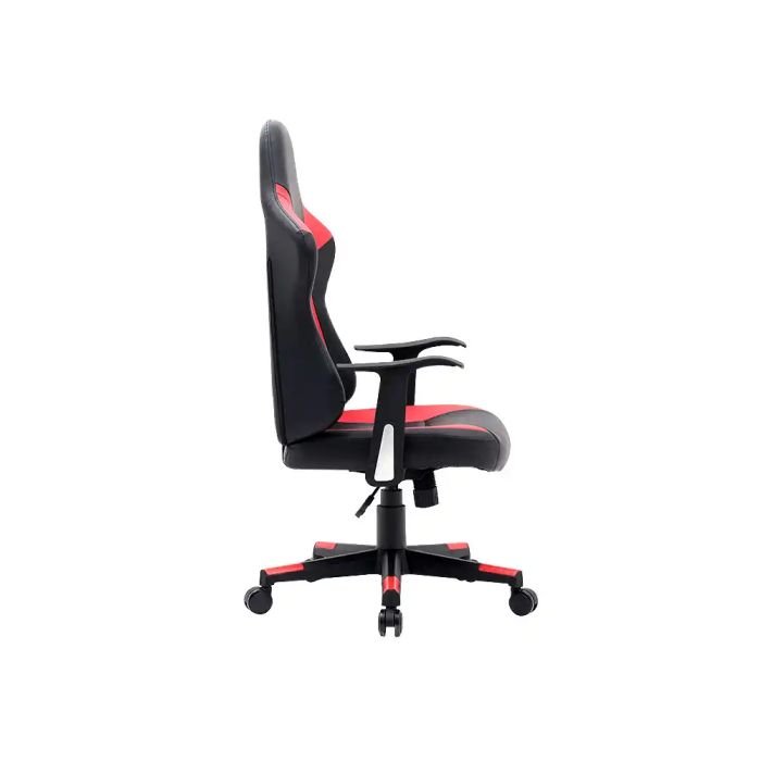 Q-connect Silla Gaming Orvieto Simil Piel Negro Rojo Alt Max 1200mm Ancho 650mm Profundo 650mm Ruedas Premium 3