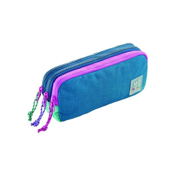 Miquelrius Portatodo Triple Rectangular Reciclado Rider Purple MR19345