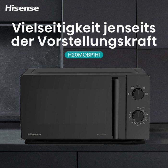 Microondas Hisense H20MOBP1HI Negro 700 W 20 L 1 Microondas Hisense H20MOBP1HI Negro 700 W 20 L 1