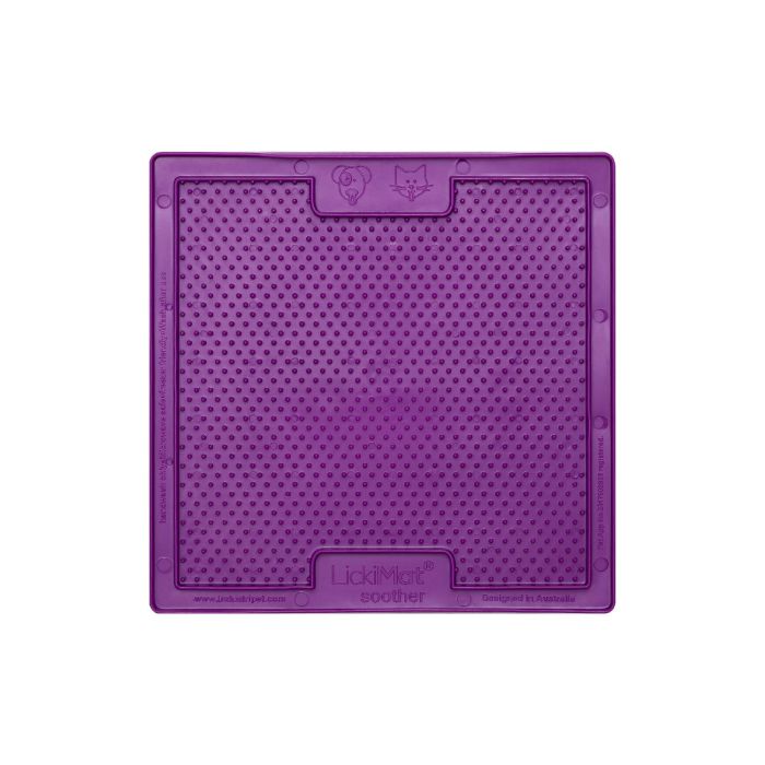 Lickimat Classic Soother Perro Morado | Alfombrilla Lamer Recreativa y Antiestrés para Reducir Ansiedad y Aburrimiento | Comida Húmeda 1