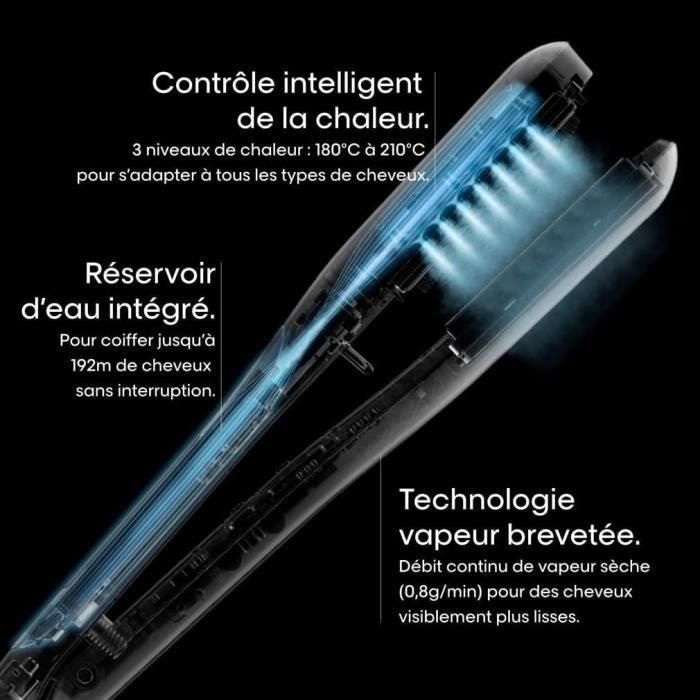 L'Oréal Professionnel Plancha de vapor Steampod 3.0 LOR3665831128667 + Tratamientos Absolut Repair Oil y Molecular Mask 4