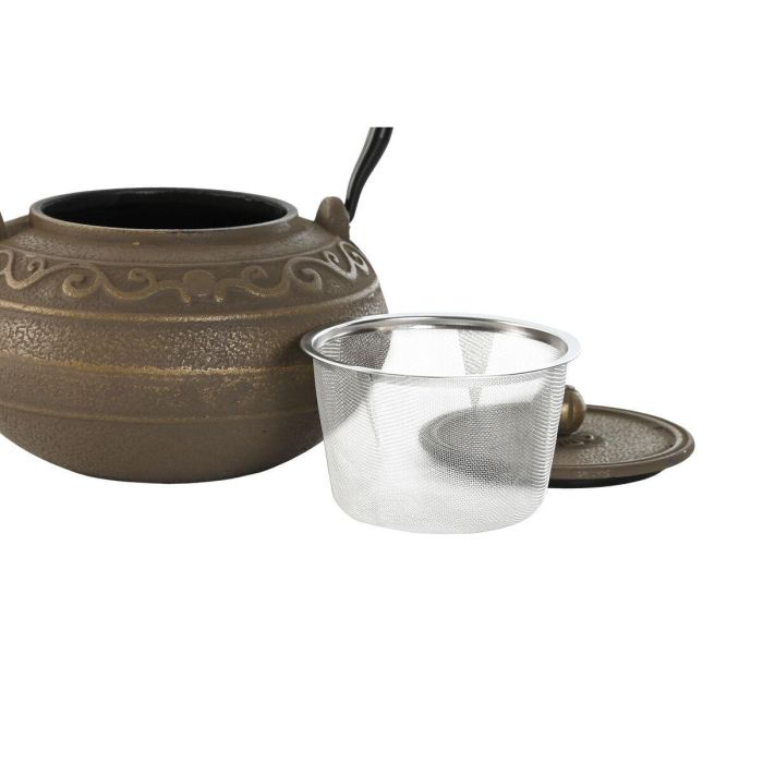 Tetera Oriental DKD Home Decor Marron Verde 16 x 11 x 19 cm (2 Unidades) 2 Tetera Oriental DKD Home Decor Marron Verde 16 x 11 x 19 cm (2 Unidades) 2