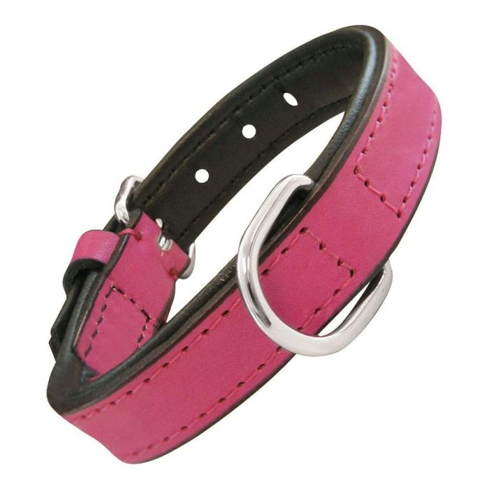 Gloria Collar Piel Acolchado 50 cm X 25 mm Fuxia