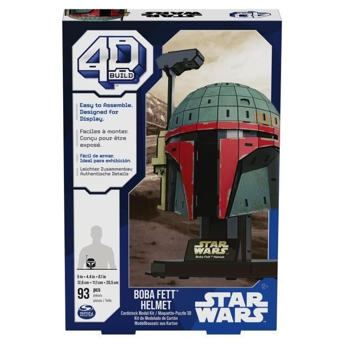 CASCO SPIN MASTER BOBA FETT Star Wars 4D Construir 5