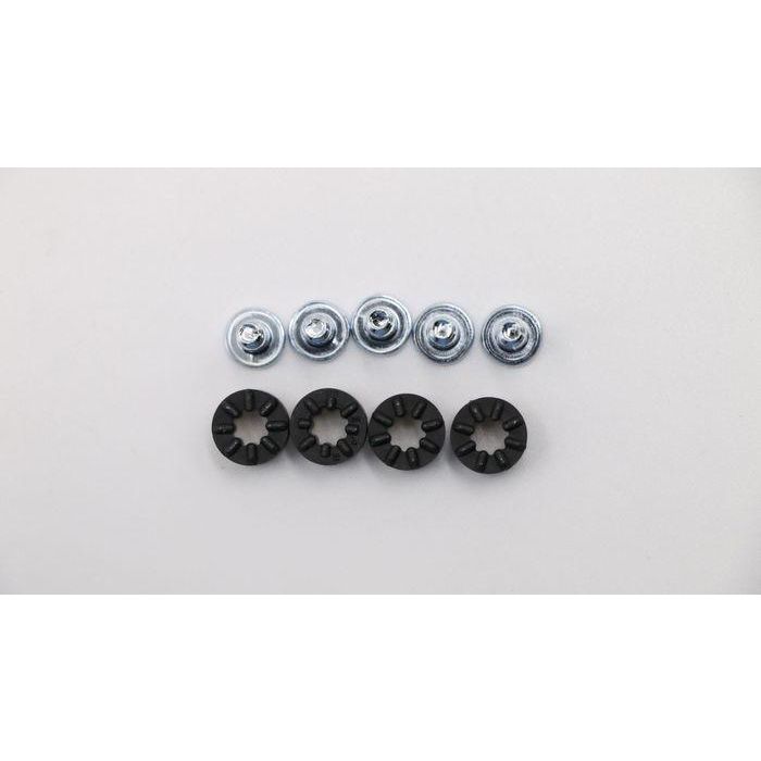 Lenovo HDD screw and grommet kit for secure hard drive mounting in Lenovo systems, includes standard screws and large washers. Lenovo HDD screw and grommet kit for secure hard drive mounting in Lenovo systems, includes standard screws and large washers.