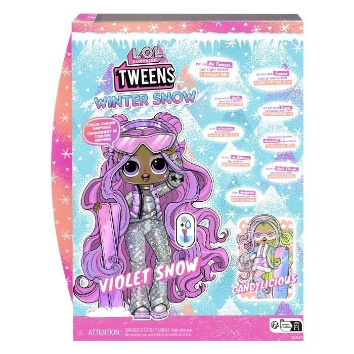 Muñeca de nieve de invierno LOL Surprise Tweens - Nieve violeta - Edad 4 5 Muñeca de nieve de invierno LOL Surprise Tweens - Nieve violeta - Edad 4 5
