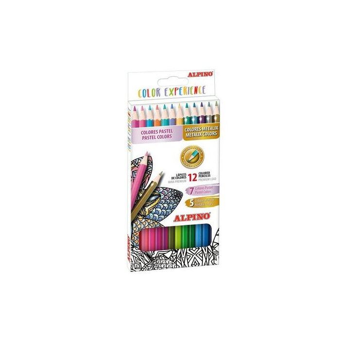 Alpino Lápices De Colores Experience 177 mm Mina Premium C-Surtidos Estuche 12 Ud