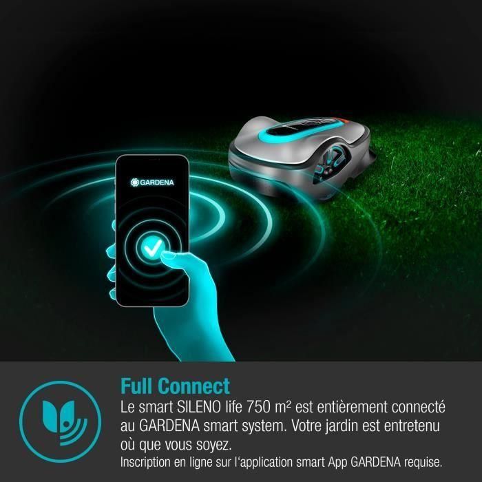 Gardena Smart Smart Smart Life 750 | Cortado en la lluvia y pasajes estrechos, aplicación, silenciador, cortante del robot 3 Gardena Smart Smart Smart Life 750 | Cortado en la lluvia y pasajes estrechos, aplicación, silenciador, cortante del robot 3